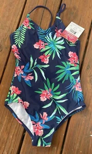 Kanu Surf Big Girls' Beach 1-Piece Swimsuit Multicolor Floral - Size 12 NWT - Picture 1 of 3