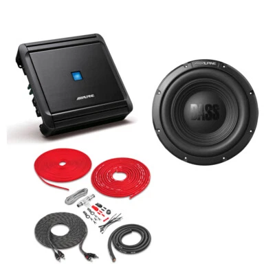 Alpine W12S4 | 750 vatios 12" único 4 ohmios coche subwoofer + amplificador y kit amplificador Foto 1 de 4