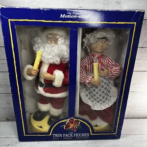 1996 Telco Animated Santa Mr & Mrs Claus Musical Original Motion-ettes ***READ** - Picture 1 of 14