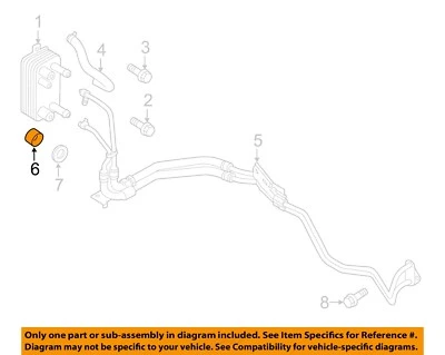 Ford OEM 07-24 Aviator Cooling Trans Oil Cooler-Cooler Line Sello 5L7Z7D285A Foto 1 de 2