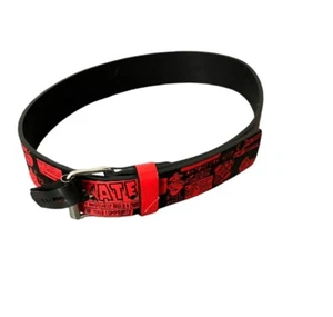 NWOT Shawn White Target Skate Red Black Faux Leather Belt Youth Medium 22 - Picture 1 of 10