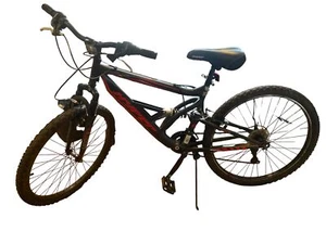 Hyper Bicycle Men's 26" Shocker Mountain Bike, Black/Red (18 Speed) - Picture 1 of 11