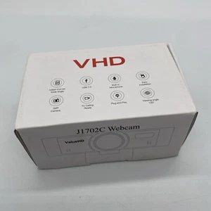 ValueHD J1702C 1080p Full HD Wide Angle USB 2.0 Webcam with Mic -Open Box Unused - Bild 1 von 9