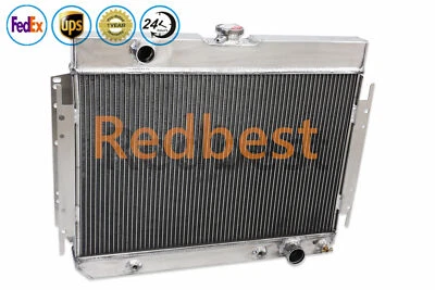 Aluminum Radiator 4 Row For 1963-1968 Chevy Biscayne 3.8L-7.0L L6 V8 24.7"Core - Image 1 of 4