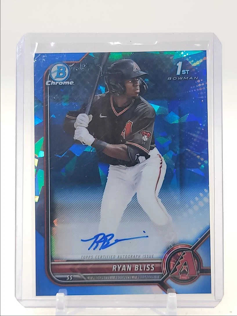 RYAN BLISS 2022 BOWMAN CHROME 1ST AUTOGRAPH SAPPHIRE AUTO Q0908