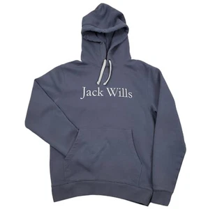 Jack Wills Vintage '90's Logo Drawstring Hoodie, Size Medium - Picture 1 of 3