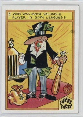 1976 Funky Facts Weird World of Baseball Most Valuable Players #12 - Image 1 of 2