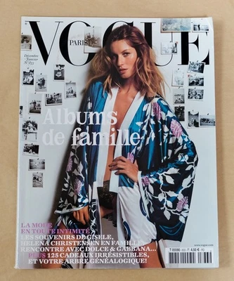 GISELE Dolce & Gabbana HELENA CHRISTENSEN Paris Vogue 2002 December Family Album - Image 1 of 4