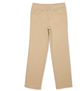 Wonder Nation Girl's Straight Leg Jeans, Size 16. Straight Leg , Khaki, 2 Pair - Picture 1 of 4