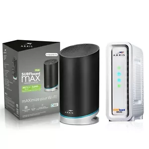 SURFboard mAX? Plus Mesh Wi-Fi? 6 router & SB8200 Cable Modem DOCSIS 3.1 - Picture 1 of 5