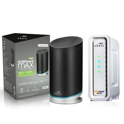 SURFboard mAX? Plus Mesh Wi-Fi? 6 router & SB8200 Cable Modem DOCSIS 3.1 - Image 1 of 4