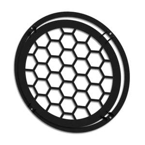 Raised Audio Protective Grill Metal Subwoofer Mesh with Honey Comb Speakers 1pc - Picture 1 of 9