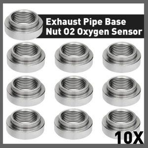 10PCS M18 x 1.5 O2 Oxygen Sensor Nut Bung Exhaust Pipe Bung Stainless Steel Kits - Picture 1 of 6