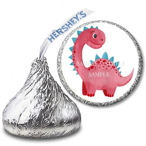 Cute Dinosaur Party Favors Hershey Kiss Labels Candy Wrappers Dinosaur Favors - Picture 1 of 1