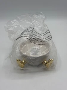Bath & Body Works Easter Egg w/Gold Feet Single Wick Candle Holder *New - Picture 1 of 5