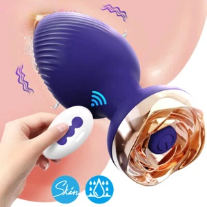 Wireless Anal Plug Vibrator Butt Training Prostate Massager Vibe Sex Toys Women - Picture 1 of 14