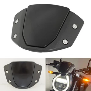Black Windscreen Windshield Wind Deflector For HONDA CB650R 19-23 CB1000R 18-20 - Picture 1 of 8