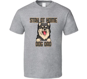 Finnish Lapphund At Home Dog Dad Father's Day T Shirt - Picture 1 of 2