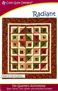 Radiant, ein 2 1/2" Streifenmuster von Cozy Quilt Designs # CQD01031 - Bild 1 von 2