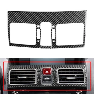 Cubierta de salida de ventilación de aire de consola central negra de carbono para Subaru WRX STI 16-21 - Imagen 1 de 11