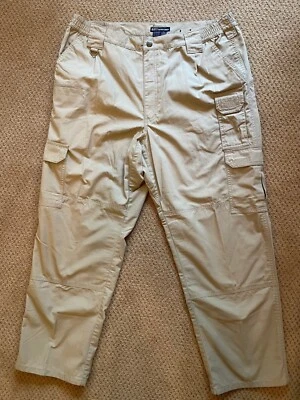 5.11 511 24 7 PANTALONES DE SENDERISMO CARGO TÁCTICO PARA HOMBRE TALLA 38 X 30 CAQUI Foto 1 de 3