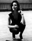 Natalie Wood 1960's in black dress kneeling down 8x10 inch photo