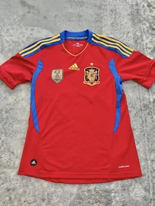 Xavi Alonso 2010 Spain Home Jersey South Africa World Cup Adidas Authentic Men S - Picture 1 of 13