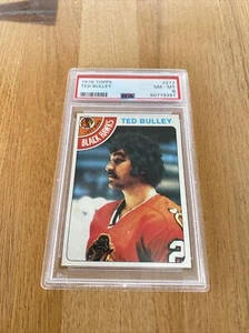 TED BULLEY 1978-79 Topps #217 ROOKIE  Chicago Blackhawks PSA 8 - Picture 1 of 2