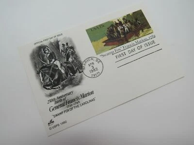 USPS Scott UX94 13c Swamp Fox Francis Marion 1782 Postal Card First Day of Issue - Image 1 of 4