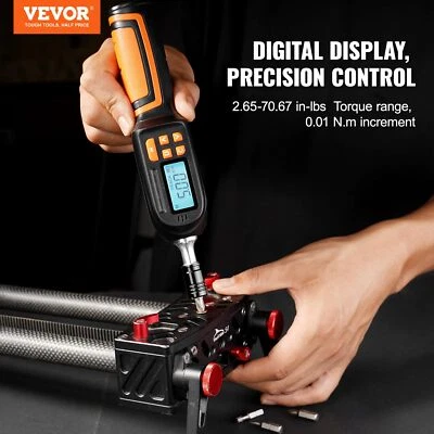 1/4" Digital Torque Screwdriver/Wrench Set Electronic Adjustable Cordless Driver - Image 1 of 4