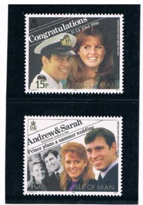 ISLE OF MAN i1986 Wedding of Prince Andrew MLH CV $2.55 - Picture 1 of 1