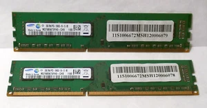 Samsung 2 x 2GB DDR3  DIMM 1333Mhz Desktop RAM 240-pin M378B5673FHO-CH-9 - Picture 1 of 6