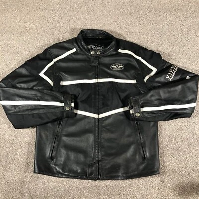 Victory Motorcycles Jacket Mens Large Leather Polaris Performance Vented - READ - Image 1 of 4
