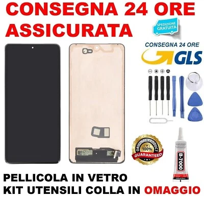 DISPLAY TOUCH SCREEN ORIGINALE AMOLED ONEPLUS 12 PJD110 120hz SCHERMO VETRO NERO