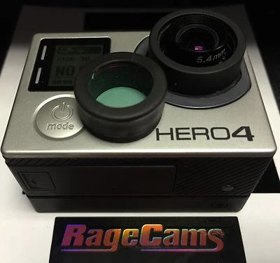 GOPRO HERO4 BLACK CAMERA IR FULL SPECTRUM 5.4MM INFRARED FLAT LENS 1000NM FILTER - Image 1 of 4