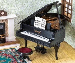 Grand piano Sylvanian Families. Meuble Urban Life noir Calico Critters - Photo 1/5