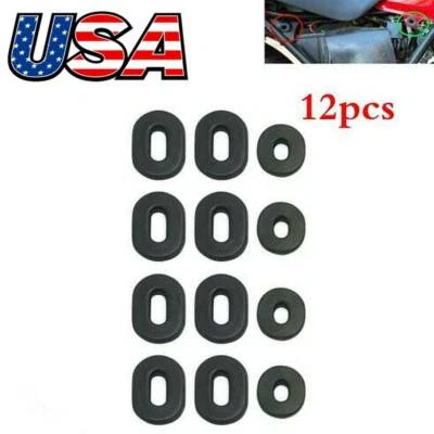 12PCS Side Cover Rubber Grommet Set For Honda CB/CL/SL/XL100 CB550F CB750 CB500K - Image 1 of 4