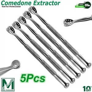 Herramienta profesional removedora de espinillas extractor de espinillas comedón manchas de acné conjunto de 5 piezas - Imagen 1 de 4