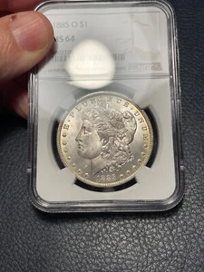 Morgan Silver Dollar: 1885 O. #3 NGC MS 64!!! (#100314) - Picture 1 of 3
