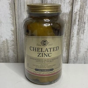 Solgar Chelated Zinc 22 mg Mineral Supplement Tablets - 250 Tablets Exp 10/24 - Picture 1 of 5