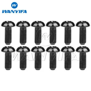 12pcs Titanium Bolt M5x10 12mm Button Torx T25 Bicycle Disc Brake Rotor Screws - Picture 1 of 15
