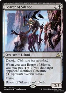 2XBEARER OF SILENCE Oath of the Gatewatch MTG Creature — Eldrazi Rare - Picture 1 of 1