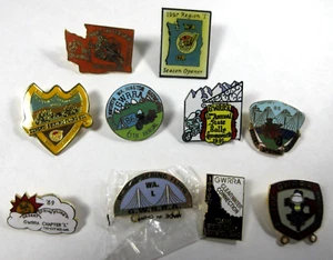 Vintage 10 GWRRA Gold Wing Road Riders Association Motorrad Organisation Stifte - Bild 1 von 12