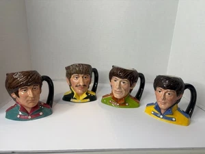 Royal Doulton 1984 Beetles Toby Mug Collection Paul/George/Ringo/John (Read) - Picture 1 of 14