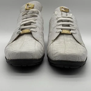 Zapatillas deportivas David Eden para hombre genuinas cocodrilo blancas talla 8 - Imagen 1 de 10