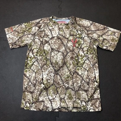 Camisa masculina Badlands Algus Crew camuflada camada base manga curta desempenho tamanho M - Imagem 1 de 4