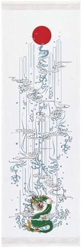 Japanese Imabari Face Towel Cotton Dragon Tenugui Style Gauze Sashiko Gift - Image 1 of 1