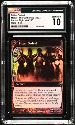 BITTER ORDEAL Future Sight Foil Rare CGC 10 MTG [Nostalgium] - Image 1 of 2