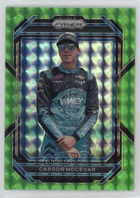 2023 Panini Prizm Reactive Green Prizm /249 Carson Hocevar #85 - Image 1 of 2