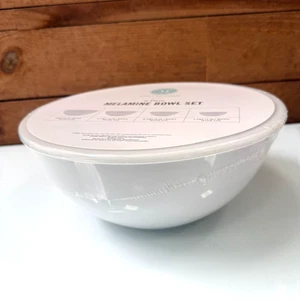 Martha Stewart Collection 8-Piece Melamine Bowl Set w/ Lids – 6QT, 3.9QT, 2.4QT - Picture 1 of 9